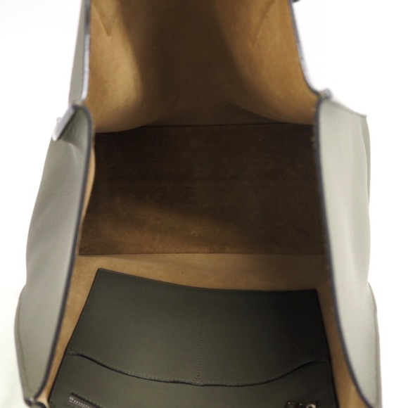 LOEWE Anagram Buckle Tote Bag Khaki Women's - Picture 8 of 10